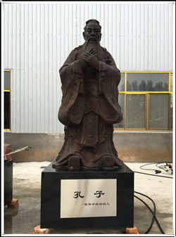 鑄銅孔子像制作