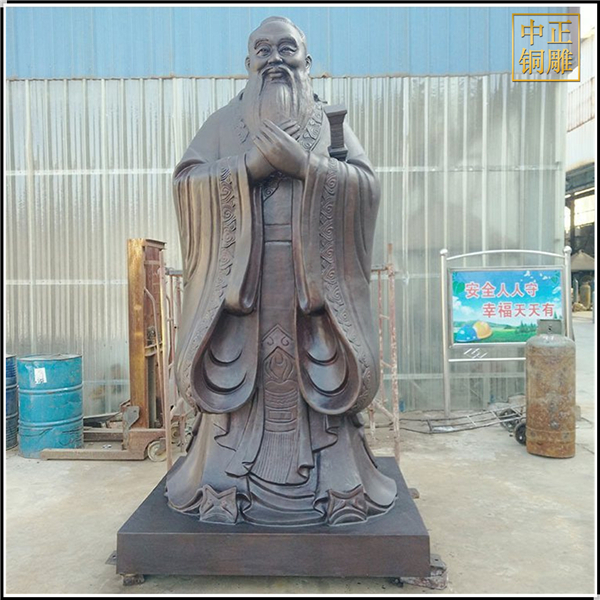 笑臉大型孔子銅雕塑鑄造.jpg